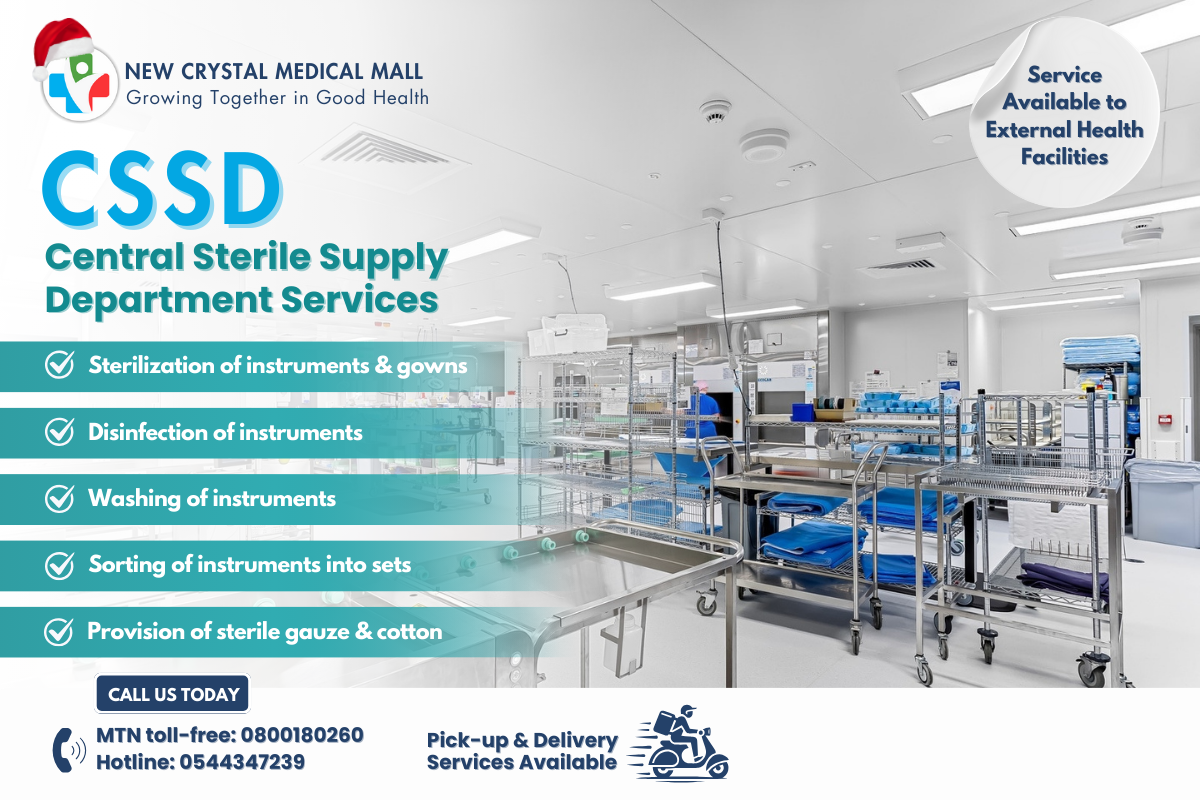CSSD Services Available at New Crystal Medical Mall